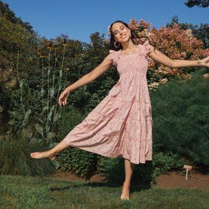 Hill House x Phenomenal - Bridgerton Floral Pink Ellie Nap Dress (S)